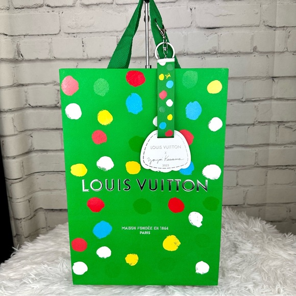Louis Vuitton X Yayoi Kusama dots 2023 Shopping bag *medium* with bag ch… - Picture 1 of 10
